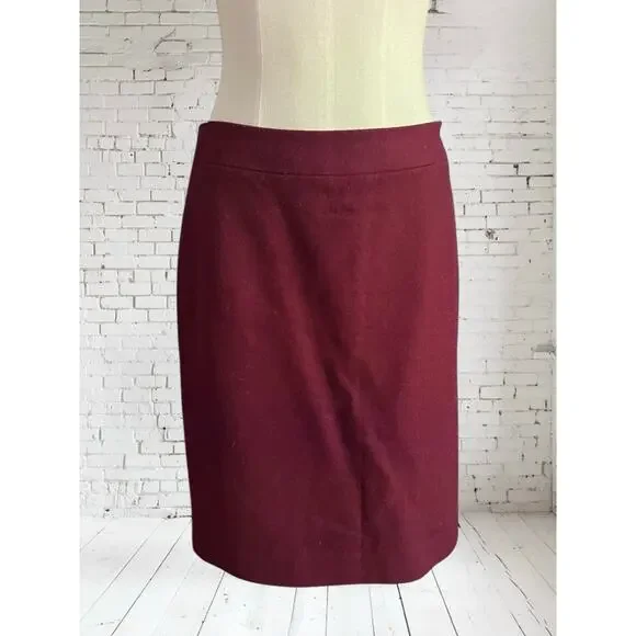 J. Crew Factory Womens Preppy Career Wool Blend The Pencil Skirt Size 4 - Picture 2 of 9